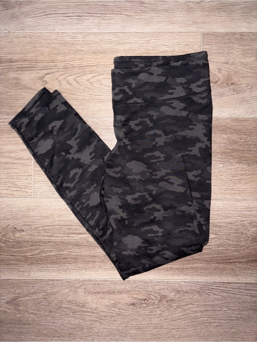 Fabletics Black Grey Camo High-Waist Leggings